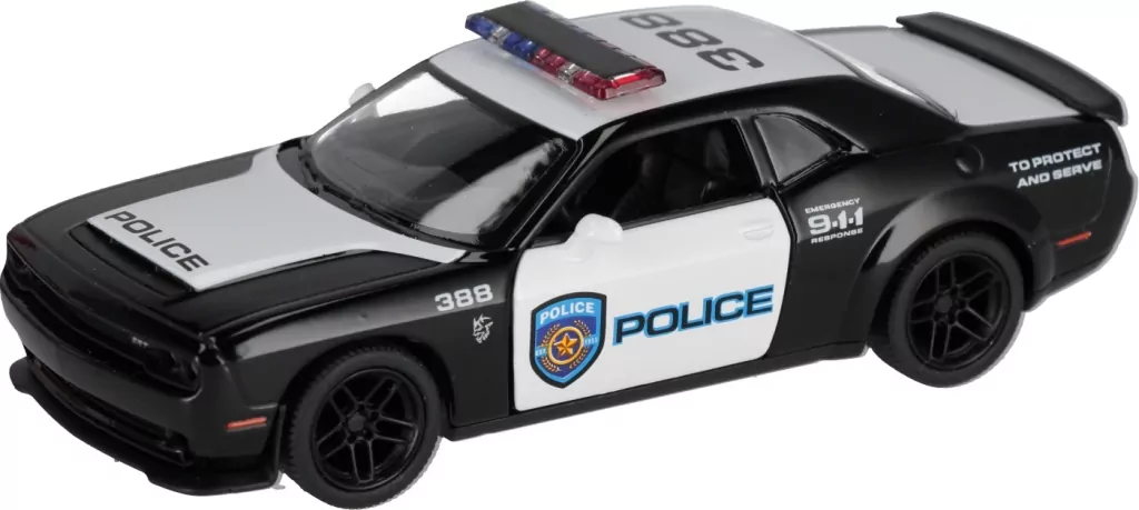 AUTO POLICJA MET P/B 1:40 DODGE CHALLEN 1/12 - tantis.pl