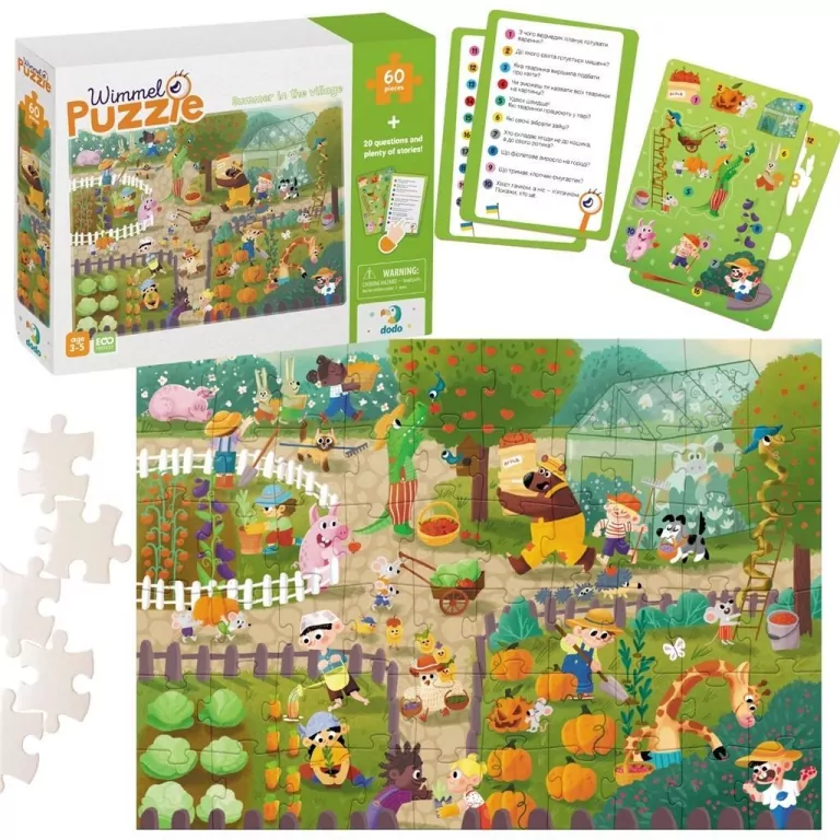 Puzzle 60 Wimmel - Summer in the village - tantis.pl