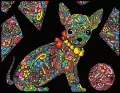Kolorowanka welurowa Chihuahua 47x35cm - tantis.pl