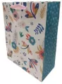 Torebka ozdobna matowa 35x37x12cm Kwiaty FRESH - tantis.pl
