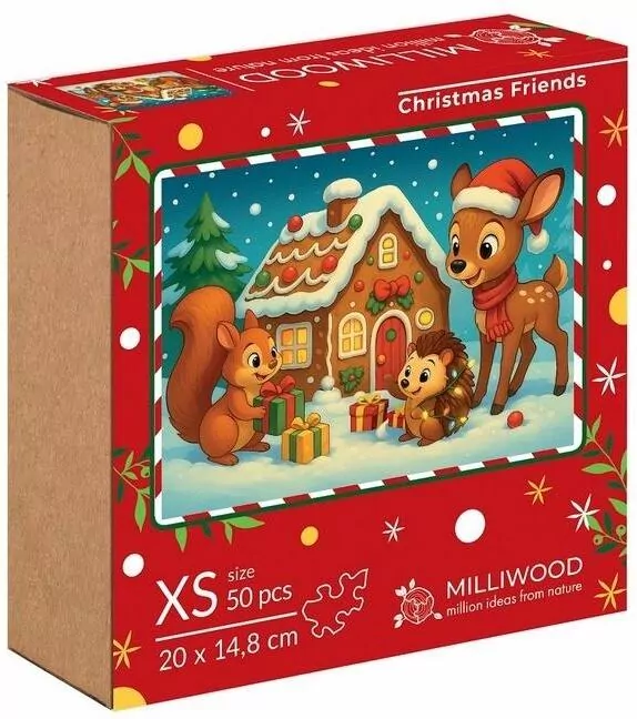 Puzzle drewniane 50 Świąteczni Przyjaciele ALEX - tantis.pl