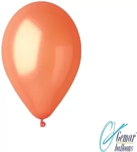 Balony Gemar metaliczne Pomarańczowe 100szt - tantis.pl