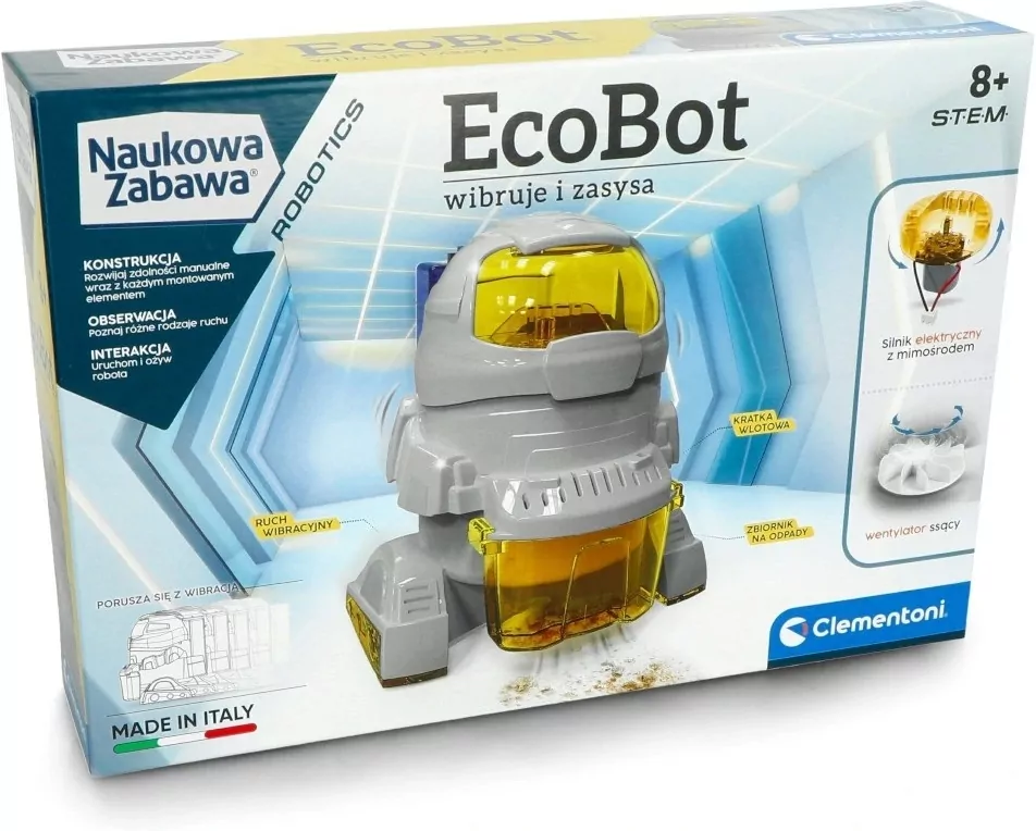 Ecobot. Wibruje i zasysa. Naukowa zabawa. 50061 - tantis.pl