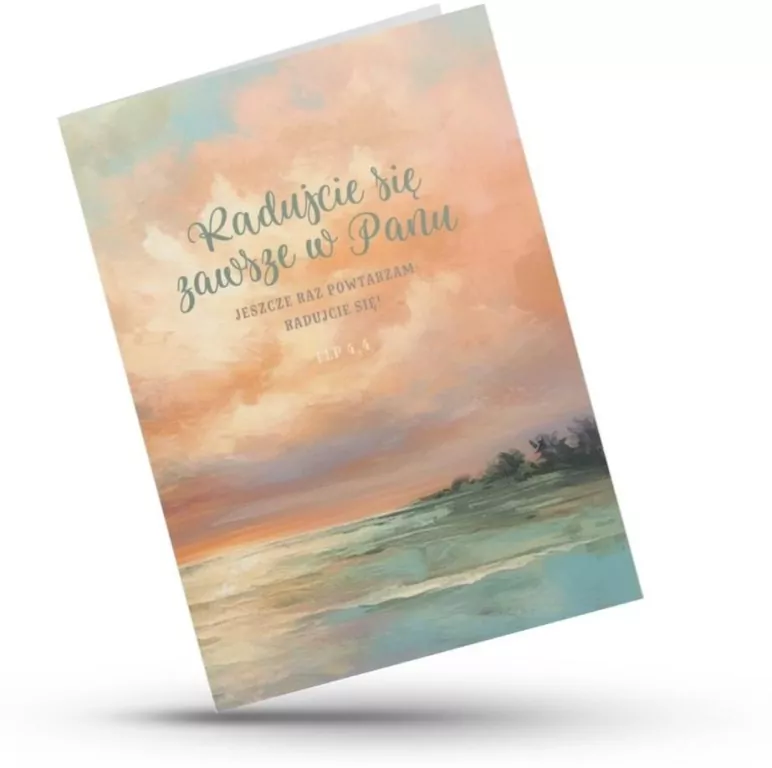 Kartka składana - Radujcie się - pastele - tantis.pl