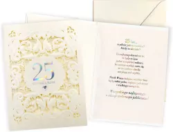 Karnet Rocznica ślubu 25