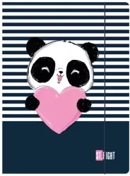 Teczka A4 z gumką. Love Panda