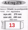 Okładka na podr A4 regulowana nr 13  NARNIA - tantis.pl