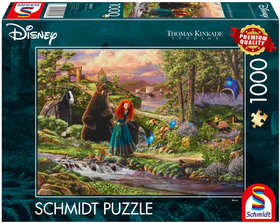 Puzzle PQ 1000 Thomas Kinkade Merida Waleczna G3 - tantis.pl
