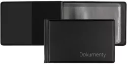 Okładka na dokumenty małe czarna