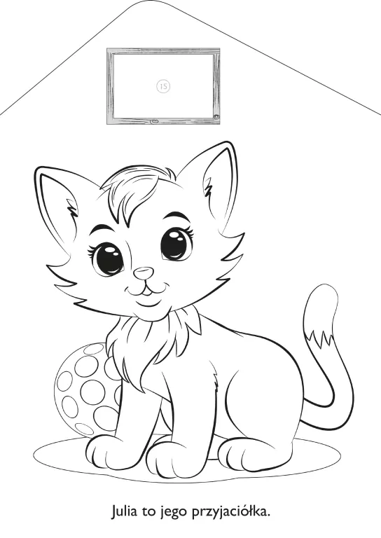 Kolorowanki z zagrody. Kotek - tantis.pl