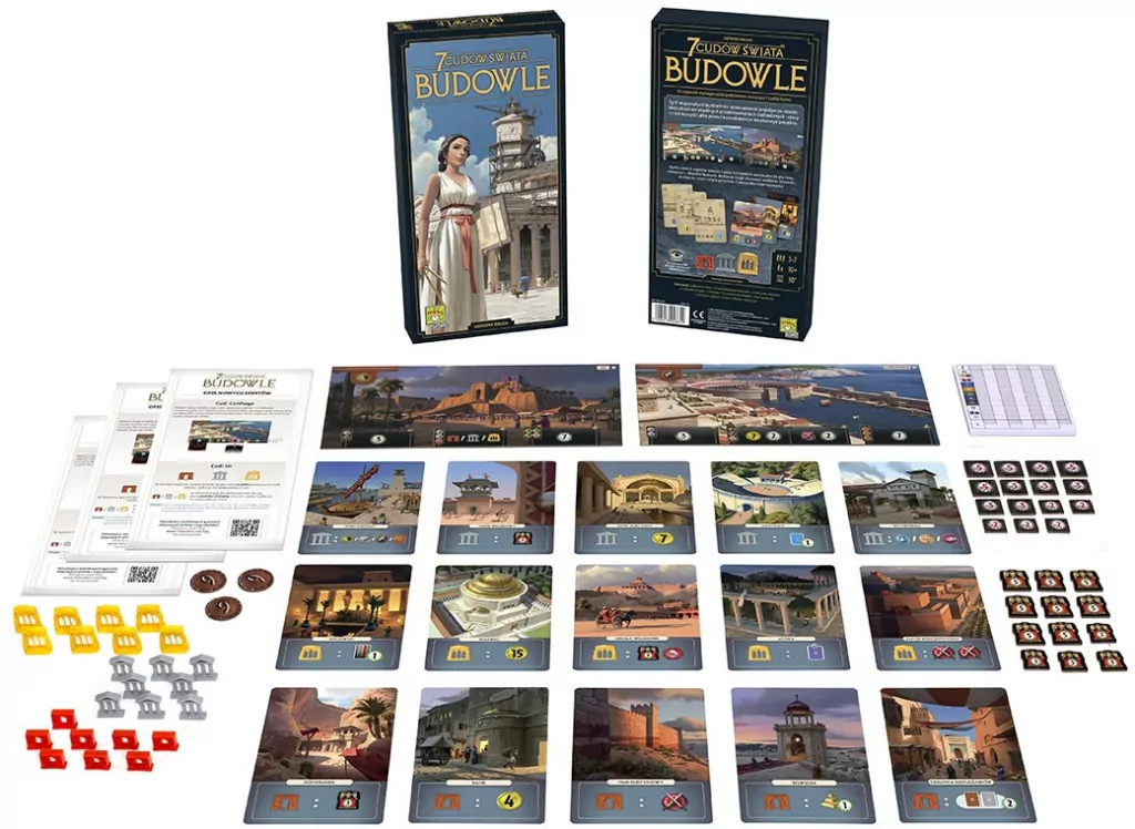 Budowle. 7 Cudów Świata. Dodatek do gry - tantis.pl