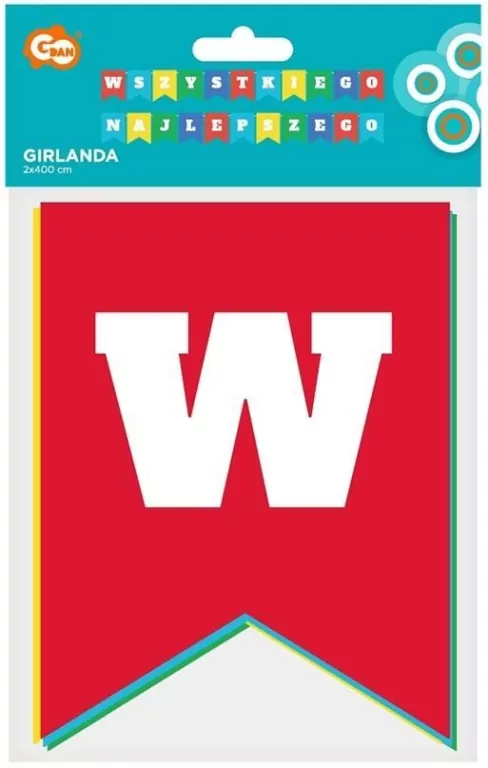 Girlanda. Wszystkiego najlepszego 2x400cm - tantis.pl