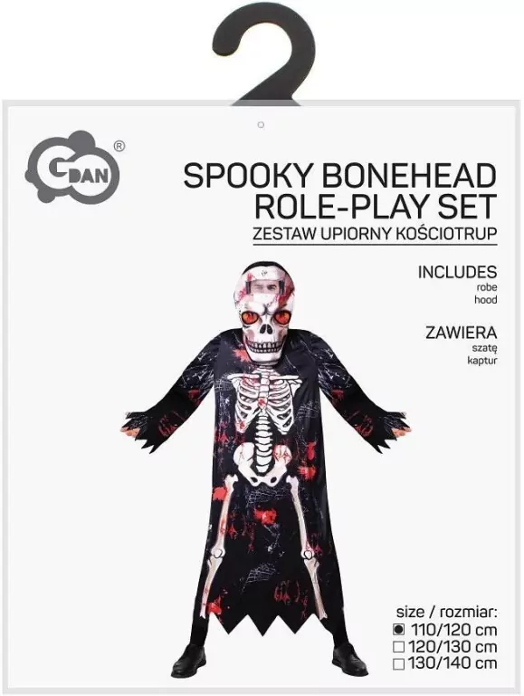 Strój dla dzieci Upiorny Kościotrup 110/120cm - tantis.pl