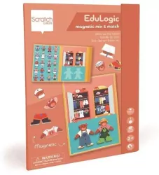 Układanka magnetyczna kształty i kolory Ubierz miś