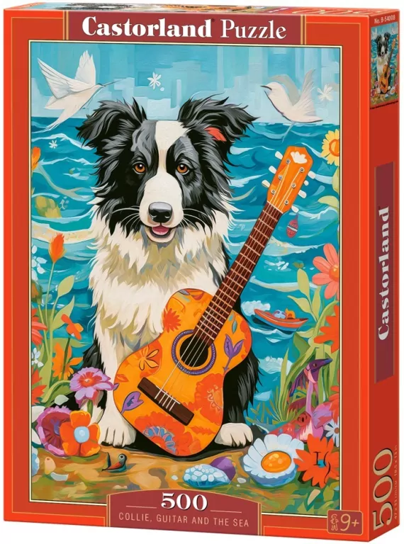 Puzzle 500. Collie, Guitar and the Sea. 54008 - tantis.pl