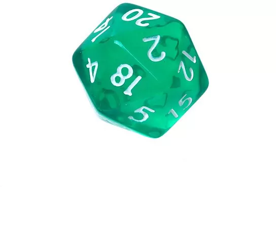 Komplet kości REBEL RPG - Mini Kryształowe - Zielone - tantis.pl