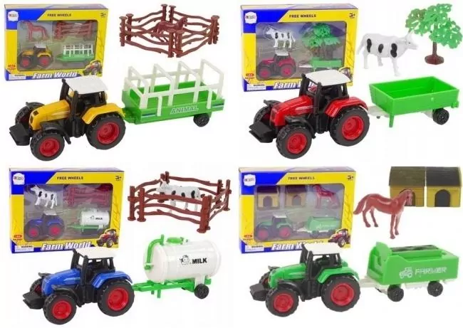 Zestaw farma traktor z akcesoriami MIX - tantis.pl