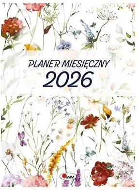Kalendarz 2026 planer miesięczny A4 Kwiaty - tantis.pl