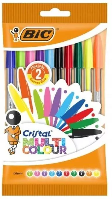 Długopis Cristal Multicolour 10szt - tantis.pl
