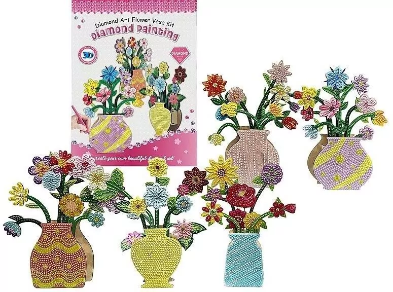 Mozaika diamentowa - kwiaty MIX - tantis.pl