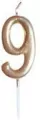 Świeczka urodzinowa "9" złota - tantis.pl