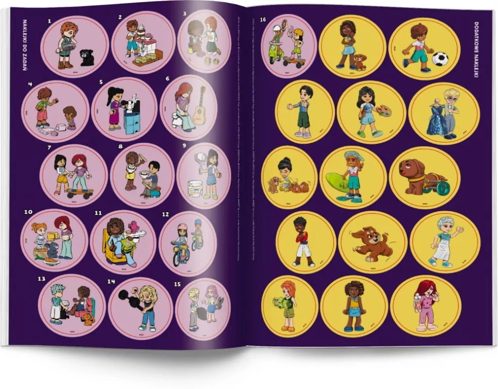 LEGO Friends. Kolorowanka z naklejkami - tantis.pl
