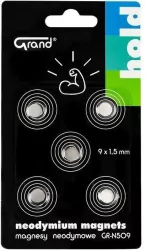 Magnesy neodymowe GR-N509 9mm GRAND