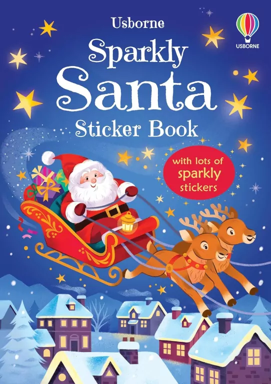 Sparkly Santa. Sticker Book - tantis.pl