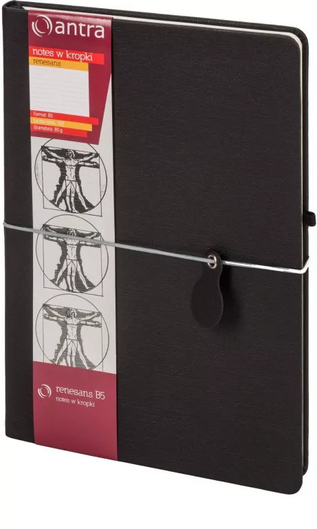 Notes B5 Renesans. Czarny - tantis.pl