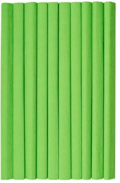 Bibuła marszczona zielona jasna 50x200cm - tantis.pl