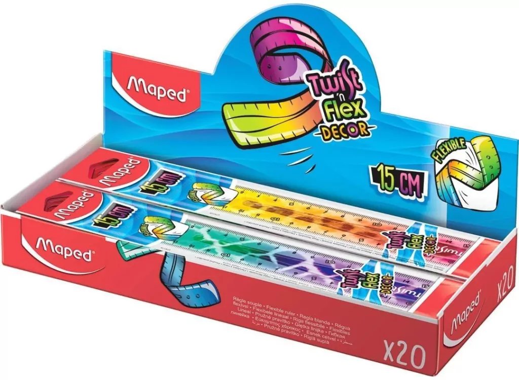 Linijka Twistn Flex Animals 15cm MAPED - tantis.pl