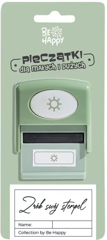 Pieczątka z napisem - Słońce - tantis.pl