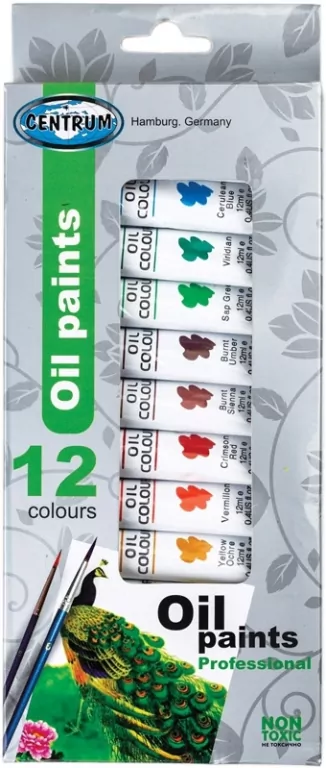 Farby olejne 12 kolorów 12 ml - tantis.pl