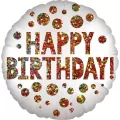 Balon foliowy Satin Infused Birthday Sequins 43cm - tantis.pl