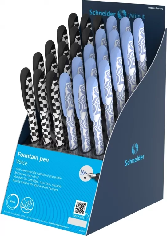 Pióro wieczne Voice Blue M błękitno białe - tantis.pl