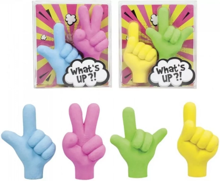Gumka do ścierania Talking Hands 1 szt. mix - tantis.pl