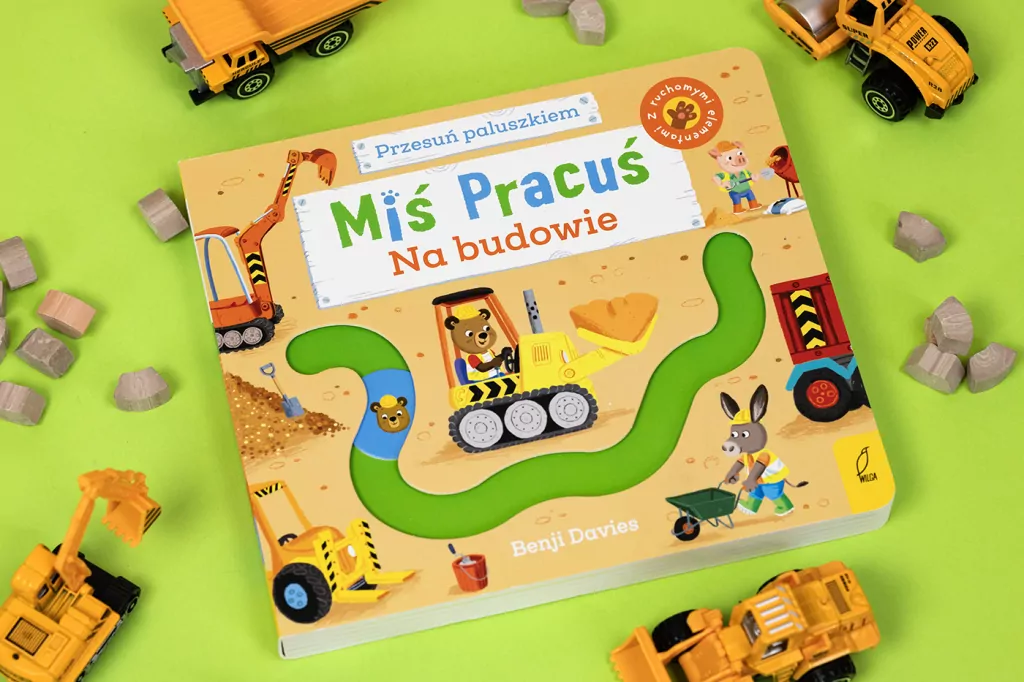 Miś Pracuś. Na budowie. Przesuń paluszkiem - tantis.pl