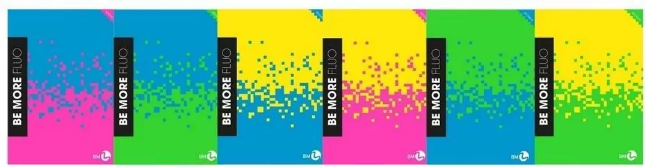 Zeszyt A4/96k kratka Be More Fluo (10szt) - tantis.pl