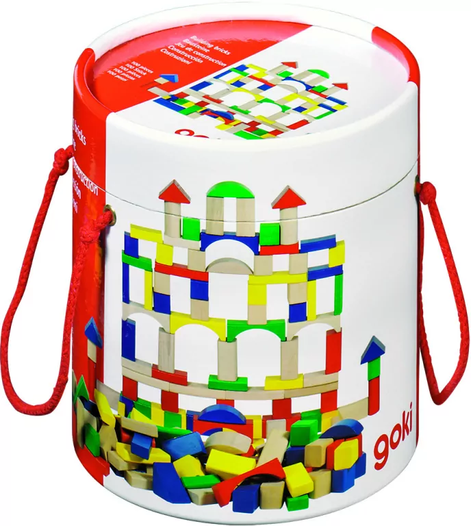 Klocki 100 elementów w wiaderku - tantis.pl