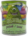 Ultra Piasek puszka 900 g. 4 duże foremki pojazdy, 2 narzędzia, zielony - tantis.pl