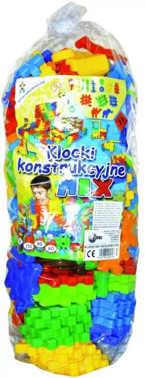 Klocki konstrukcyjne 150 elementów. Mix - tantis.pl