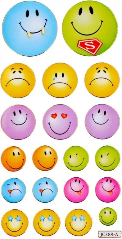 Emotki. Naklejki - tantis.pl