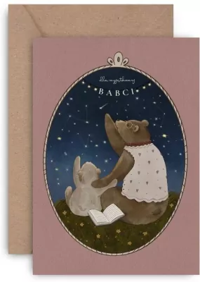 Kartka dla wyjątkowej Babci. Grandma Bear