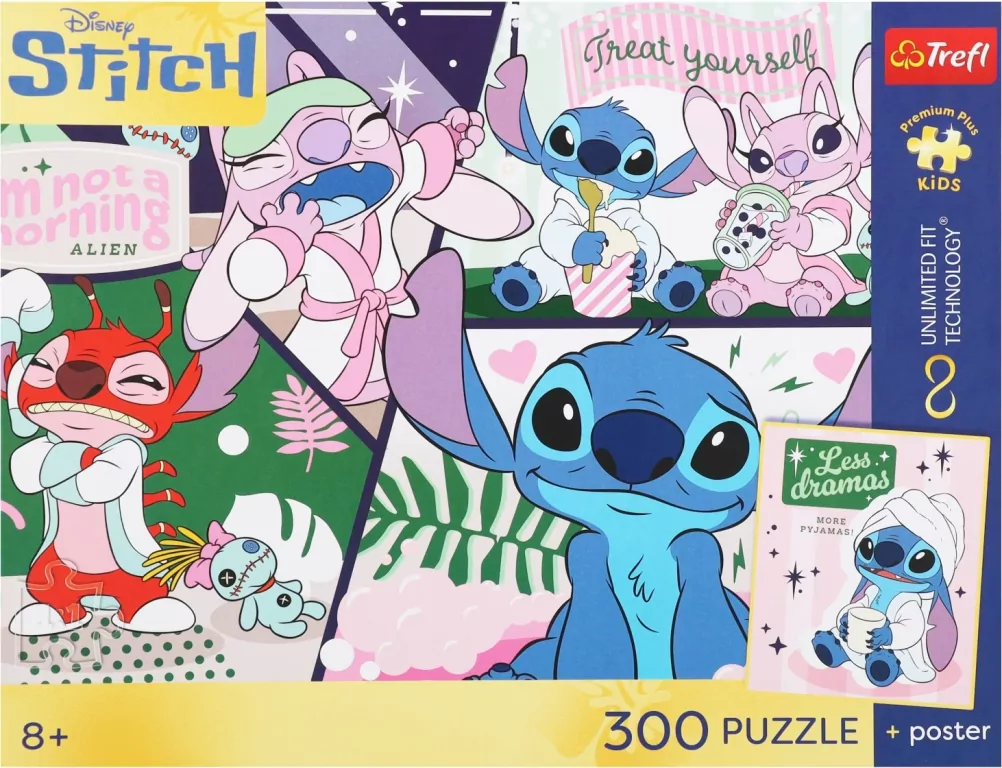 Puzzle 300 Lilo & Stitch + plakat TREFL - tantis.pl