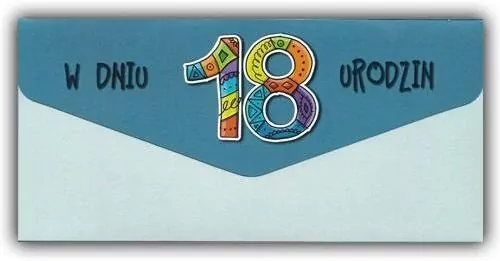 Karnet-koperta Urodziny 18 - tantis.pl