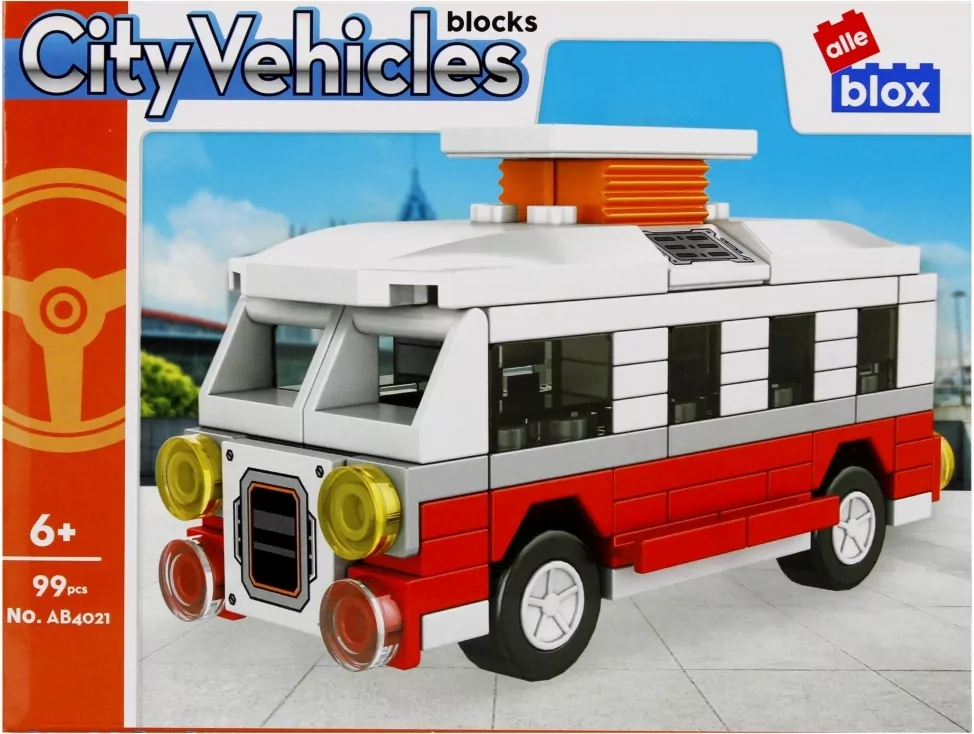City Vehicles. Klocki konstrukcyjne. 99 elementów - tantis.pl