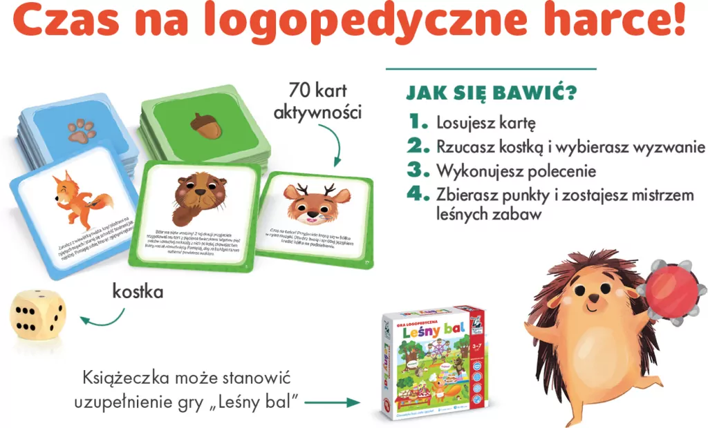 Zabawy logopedyczne. Leśne harce - tantis.pl