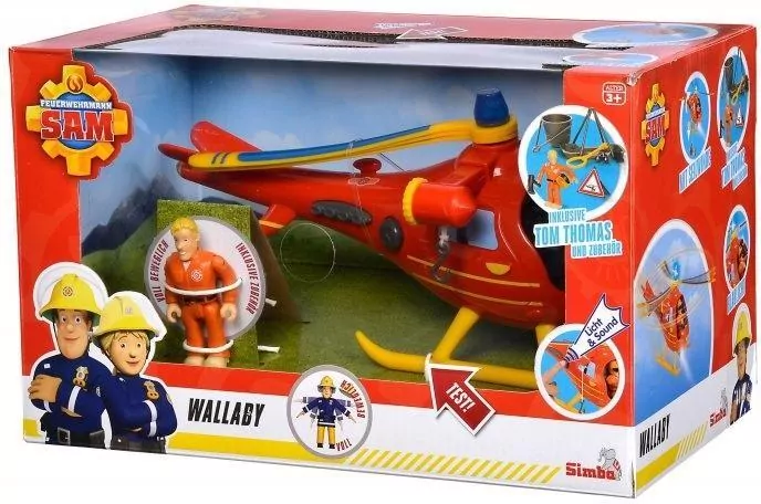 Helikopter Wallaby z figurką. Strażak Sam - tantis.pl