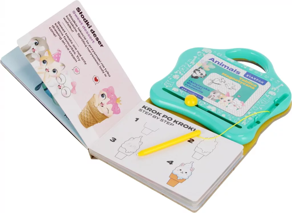 Tablica magnetyczna do nauki rysunków Animals - tantis.pl