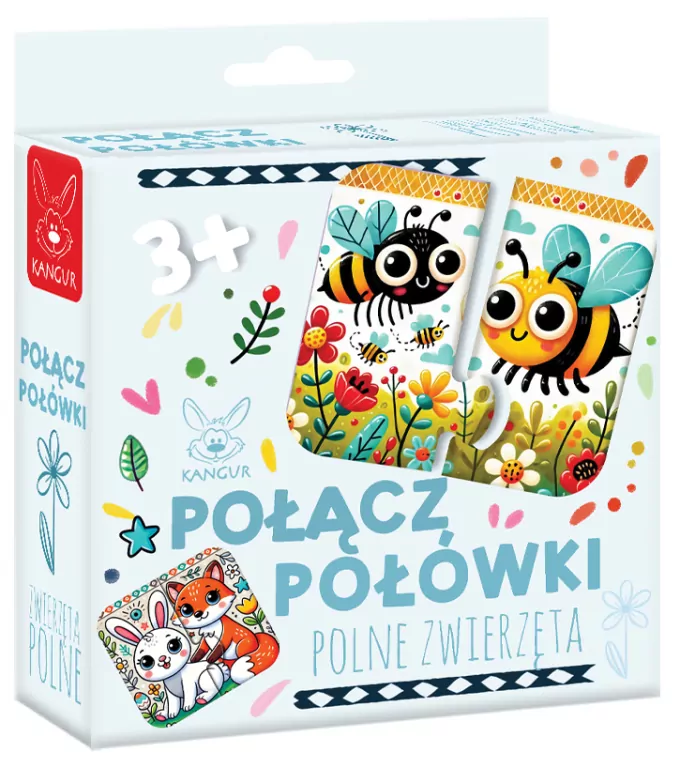 Połącz połówki Polne Zwierzęta 3+ - tantis.pl